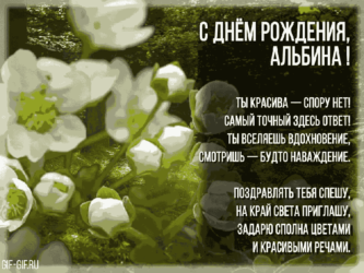 С днём рождения, Альбина!