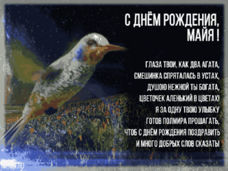 На день рождения Майе